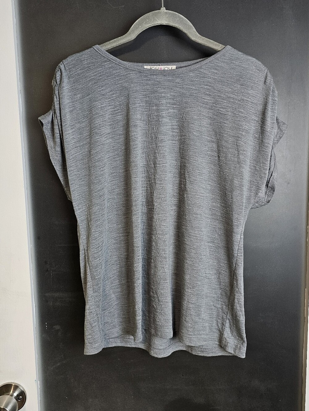 Joy Joy Soft Cold Shoulder Dolman Top
